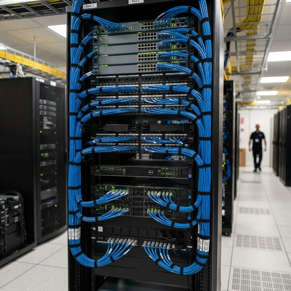 Rack de red y cableado estructurado